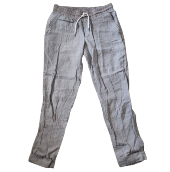 Athleta Pants - Athleta 100% Linen Elastic Waist Pants